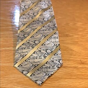 Phat Farm Gold and Black Striped Tie